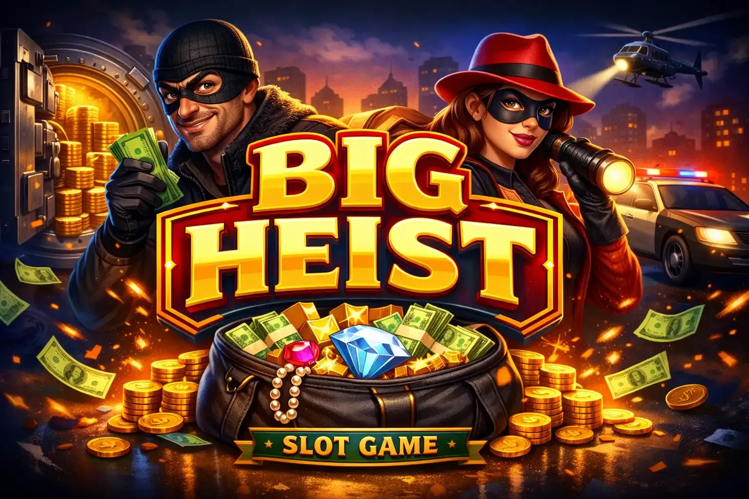 100% gacha $120 Heist bonusi
